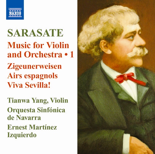 Imagen de apoyo de  SARASATE, P. de: Violin and Orchestra Music, Vol. 1 (Tianwa Yang, Navarre Symphony, Martinez-Izquierdo)