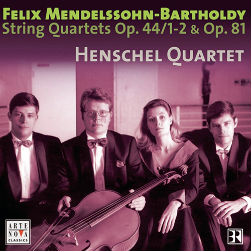 Imagen de apoyo de  MENDELSSOHN, Felix: String Quartets Nos. 3 and 4 / 4 Pieces for String Quartet, Op. 81 (Henschel Quartet)