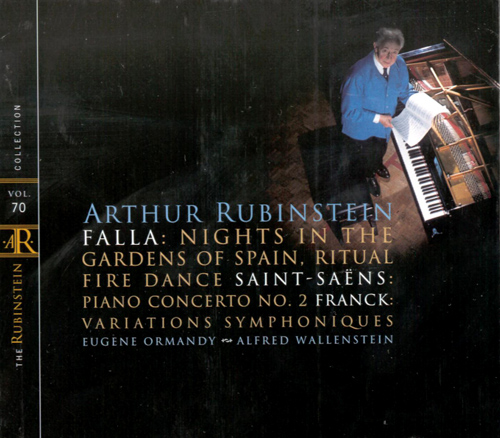 Imagen de apoyo de  Piano Recital: Rubinstein, Arthur - SAINT-SAËNS, C. / FALLA, M. de / FRANCK, C. / PROKOFIEV, S. (Rubinstein Collection, Vol. 70)