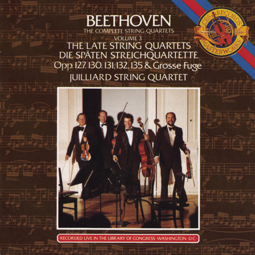 Imagen de apoyo de  BEETHOVEN, L. van: String Quartets (Complete), Vol. 3 (Juilliard String Quartet)