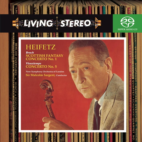 Imagen de apoyo de  BRUCH, M.: Violin Concerto No. 1 / Scottish Fantasy / VIEUXTEMPS, H.: Violin Concerto No. 5, "Grétry" (Heifetz, Ellis, Sargent)