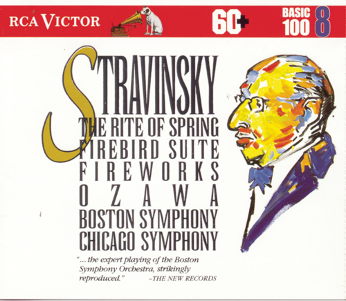 Imagen de apoyo de  BASIC 100, Vol. 8 - STRAVINSKY, I.: Le sacre du printemps (The Rite of Spring) / The Firebird Suite (Seiji Ozawa, Reiner)