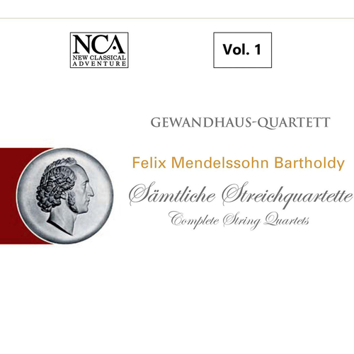 Imagen de apoyo de  MENDELSSOHN, Felix: String Quartets (Complete), Vol. 1 - Nos. 1, 2 (Gewandhaus Quartet)