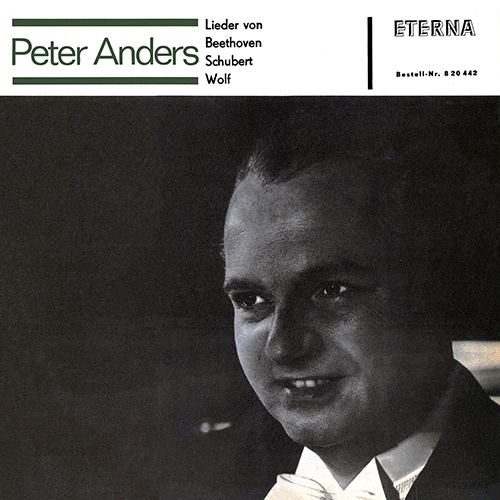 Imagen de apoyo de  Lieder Recital (Tenor): Anders, Peter - BEETHOVEN, L. van / SCHUBERT, F. / WOLF, H.