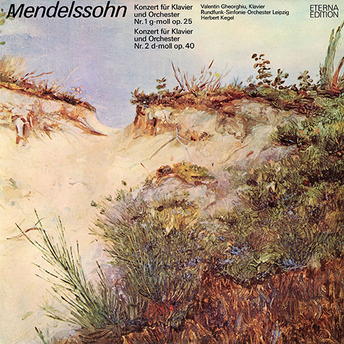 Imagen de apoyo de  MENDELSSOHN, Felix: Piano Concertos Nos. 1 and 2 (V. Gheorghiu, Leipzig Radio Symphony, Kegel)
