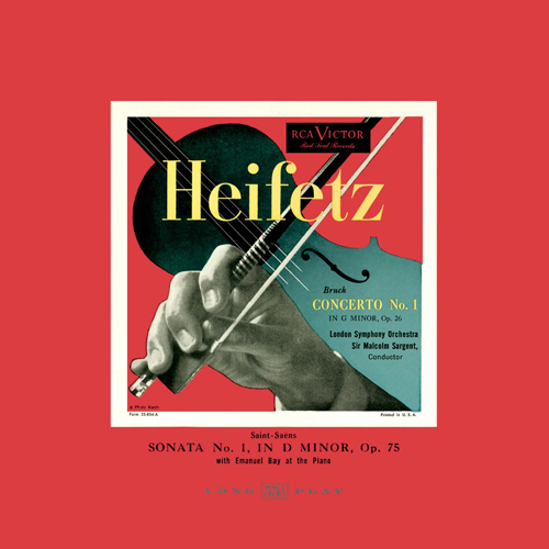 Imagen de apoyo de  BRUCH, M.: Violin Concerto No. 1 / SAINT-SAËNS, C.: Violin Sonata No. 1 (Heifetz, London Symphony, Bay, Sargent)