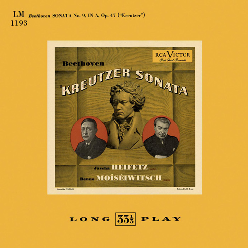 Imagen de apoyo de  BEETHOVEN, L. van: Violin Sonata No. 9, "Kreutzer" (Heifetz, Moiseiwitsch)
