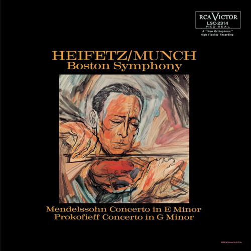 Imagen de apoyo de  MENDELSSOHN, Felix: Violin Concerto, Op. 64 / PROKOFIEV, S.: Violin Concerto No. 2 (Heifetz, Boston Symphony, Munch)