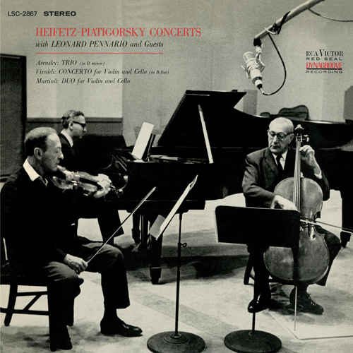 Imagen de apoyo de  ARENSKY, A.S.: Piano Trio No. 1 / VIVALDI, A.: Concerto for Violin and Cello, RV 547 / MARTINŮ, B.: Duo No. 1 (Heifetz, Piatigorsky, Pennario)