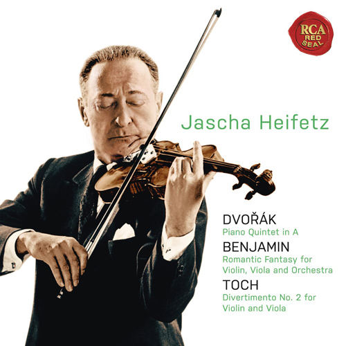 Imagen de apoyo de  DVOŘÁK, A.: Piano Quintet, Op. 81 / BENJAMIN, A.: Romantic Fantasy / TOCH, E.: Divertimento No. 2 (Heifetz, I. Baker, Primrose, Piatigorsky, Lateiner)