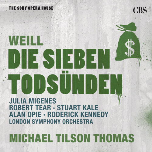 Imagen de apoyo de  WEILL, K.: 7 Deadly Sins (The) / Kleine Dreigroschenmusik (Migenes, Tear, Kale, Opie, Kennedy, London Symphony, Tilson Thomas)