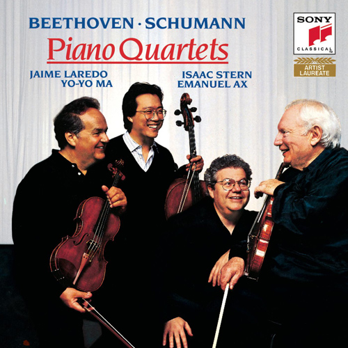 Imagen de apoyo de  BEETHOVEN, L. van: Piano Quartet, Op. 16 / SCHUMANN, R.: Piano Quartet, Op. 47 (Laredo, Stern, Yo-Yo Ma, Ax)