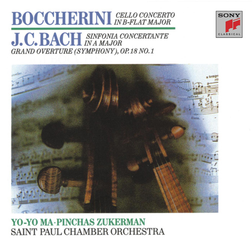 Imagen de apoyo de  BOCCHERINI, L.: Cello Concerto, G. 482 / BACH, J.C.: Symphonie concertante / Grand Overture (Yo-Yo Ma, Saint Paul Chamber Orchestra, Zukerman)