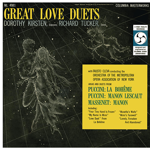 Imagen de apoyo de  PUCCINI, G.: Duets (Kirsten, Tucker, Metropolitan Opera Orchestra, Cleva)