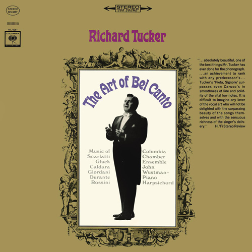 Imagen de apoyo de  Vocal Recital: Tucker, Richard - GIORDANI, G. / SCARLATTI, A. / NIEDERMEYER, A.L. / SARTI, G. / GLUCK, C.W. / DURANTE, F. (The Art of Bel Canto)