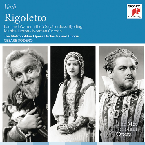 Imagen de apoyo de  VERDI, G.: Rigoletto [Opera] (Warren, Sayão, Björling, Lipton, Cordon, Metropolitan Opera Chorus and Orchestra, Sodero)