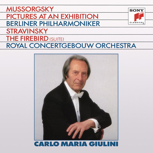 Imagen de apoyo de  MUSSORGSKY, M.P.: Pictures at an Exhibition / STRAVINSKY, I.: Firebird Suite (The) (Berlin Philharmonic, Royal Concertgebouw Orchestra, Giulini)