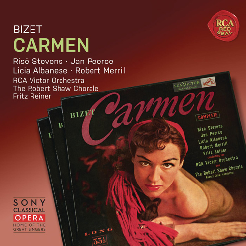 Imagen de apoyo de  BIZET, G.: Carmen [Opera] (R. Stevens, Peerce, Albanese, Merrill, Roggero, Lenchner, Hawkins, Robert Shaw Chorale, RCA Victor Orchestra, Reiner)