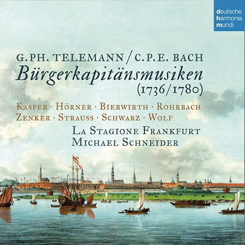 Imagen de apoyo de  TELEMANN, G.P.: So kömmt die kühne Tapferkeit / BACH, C.P.E.: Hebt an, ihr Chöre der Freude (Bürgerkapitänsmusiken) (Kasper, Hörner, Schneider)