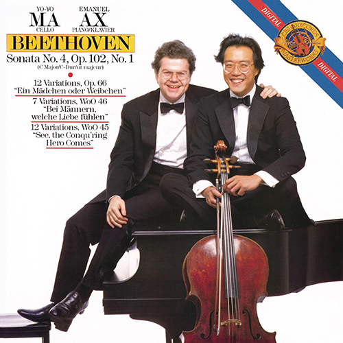 Imagen de apoyo de  BEETHOVEN, L. van: Cello Sonata No. 4 / Variations (Yo-Yo Ma, Ax)