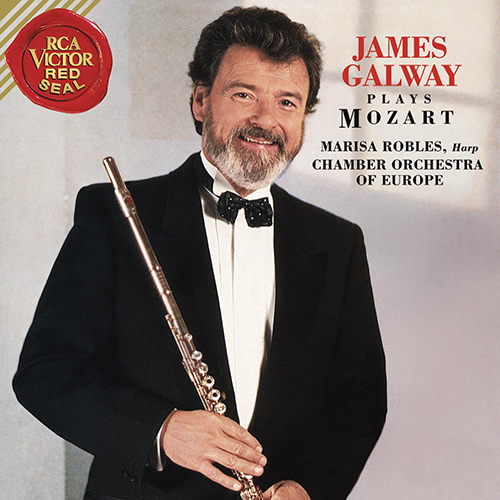 Imagen de apoyo de  MOZART, W.A.: Flute Concertos Nos. 1 and 2 / Concerto for Flute and Harp / Divertimento No. 17 (Galway, Robles, Chamber Orchestra of Europe)