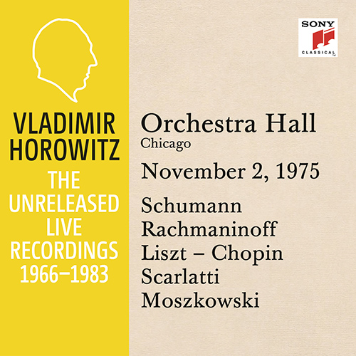 Imagen de apoyo de  HOROWITZ, Vladimir: Unreleased Live Recordings (1966-1983), Discs 19-20 - 02 November 1975, Orchestra Hall, Chicago