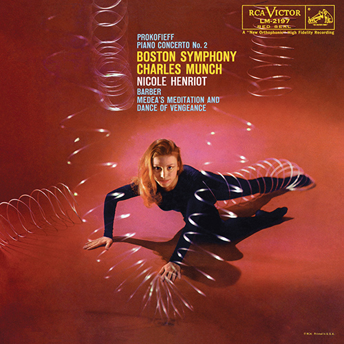 Imagen de apoyo de  PROKOFIEV, S.: Piano Concerto No. 2 / BARBER, S.: Medea's Meditation and Dance of Vengeance (Henriot, Boston Symphony, Munch)