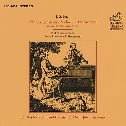 Imagen de apoyo de  BACH, J.S.: Sonatas Nos. 4-6 for Violin and Harpsichord, BWV 1017-1019 / Violin Partita No. 2 (Friedman, Prince-Joseph)