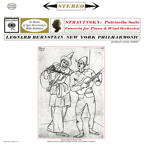 Imagen de apoyo de  STRAVINSKY, I.: Concerto for Piano and Wind Instruments (1950 version) / Pulcinella Suite (1947 version) (Lipkin, New York Philharmonic, Bernstein)