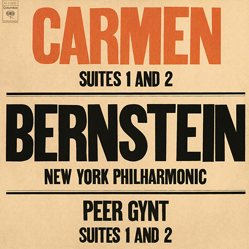 Imagen de apoyo de  BIZET, G.: Carmen Suites Nos. 1 and 2 (excerpts) / GRIEG, E.: Peer Gynt Suites Nos. 1 and 2 (New York Philharmonic, Bernstein)