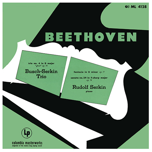 Imagen de apoyo de  BEETHOVEN, L. van: Trio, Op. 70, "Ghost" / Fantasia, Op. 77 / Piano Sonata No. 24 (R. Serkin, Busch-Serkin Trio)