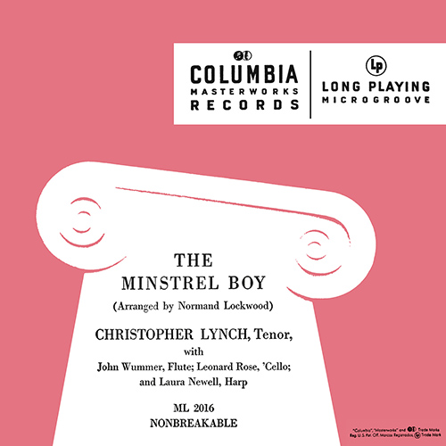 Imagen de apoyo de  Vocal Music - BALL, E.R. / GLOVER, C.W. / LOHR, H. / VILLA-LOBOS, H. (The Minstrel Boy) (C. Lynch, Wummer, L. Rose, Newell)