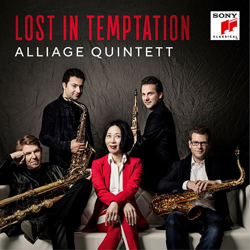 Imagen de apoyo de  Saxophone Quintets - BRAHMS, J. / HOLST, G. / PURCELL, H. / RESPIGHI, O. / WEILL, K. (Lost in Temptation) (Alliage Quintett)