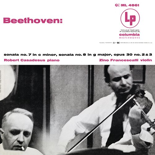 Imagen de apoyo de  BEETHOVEN, L. van: Violin Sonatas Nos. 7 and 8 (Francescatti, R. Casadesus)