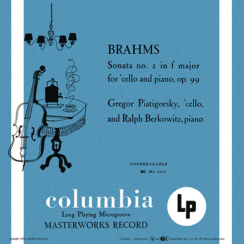 Imagen de apoyo de  BRAHMS, J.: Cello Sonata No. 2 / BEETHOVEN, L. van: Cello Sonata No. 5 (Piatigorsky, Berkowitz)