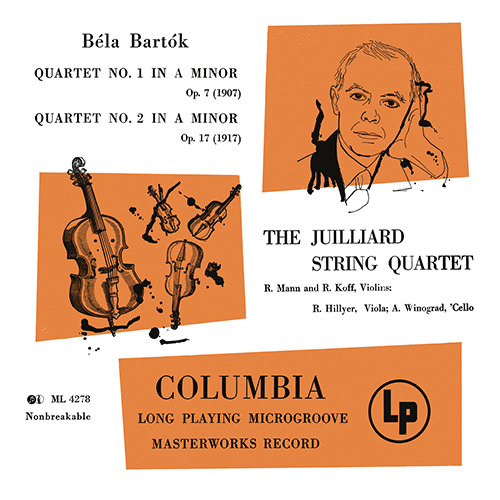 Imagen de apoyo de  BARTÓK, B.: String Quartets Nos. 1 and 2 (Juilliard String Quartet)