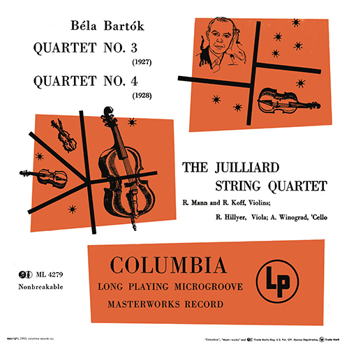 Imagen de apoyo de  BARTÓK, B.: String Quartets Nos. 3 and 4 (Juilliard String Quartet)