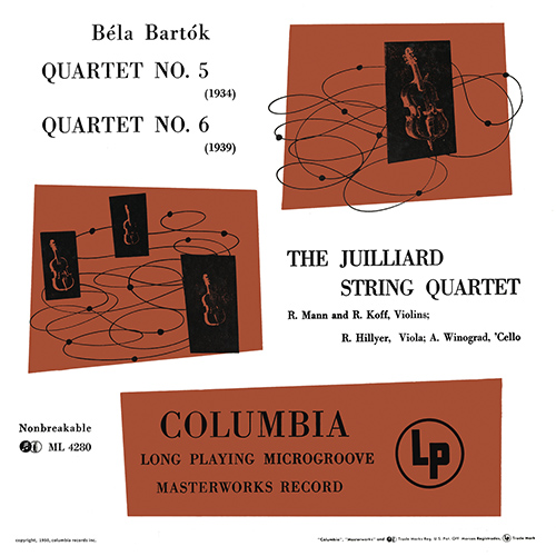 Imagen de apoyo de  BARTÓK, B.: String Quartets Nos. 5 and 6 (Juilliard String Quartet)