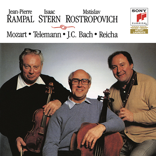 Imagen de apoyo de  Flute Music (18th-19th Centuries) - MOZART, W.A. / TELEMANN, G.P. / BACH, J.C. / REICHA, A. (Rampal, Stern, Rostropovich)