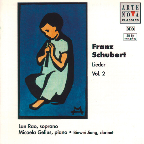 Imagen de apoyo de  SCHUBERT, F.: Lieder, Vol. 2 - Ave Maria / Der Hirt auf dem Felsen / Ganymed / Nacht und Träume (Lan Rao, Gelius, Binwei Jiang)