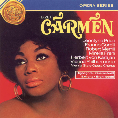 Imagen de apoyo de  BIZET, G.: Carmen [Opera] (Highlights) (L. Price, Corelli, Merrill, Freni, Vienna Philharmonic, Karajan)