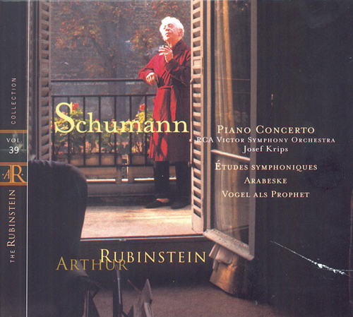 Imagen de apoyo de  SCHUMANN, R.: Piano Concerto, Op. 54 / Études Symphoniques / Arabeske / Vogel als Prophet (Rubinstein Collection, Vol. 39) (Rubinstein)