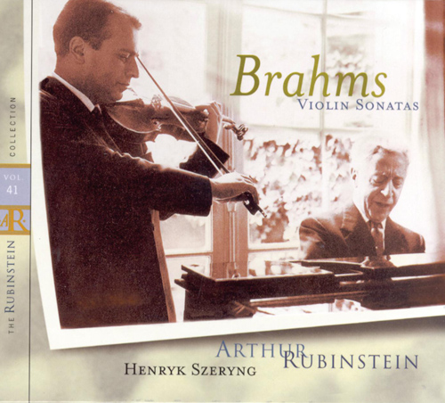 Imagen de apoyo de  BRAHMS, J.: Violin Sonatas Nos. 1-3 (Rubinstein Collection, Vol. 41) (Szeryng, Rubinstein)