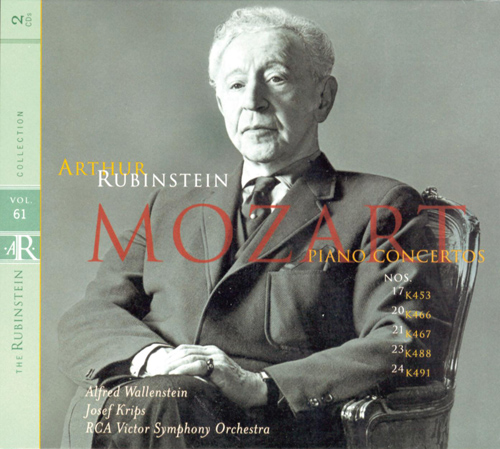 Imagen de apoyo de  MOZART, W.A.: Piano Concertos Nos. 17, 20, 21, 23, 24 (Rubinstein Collection, Vol. 61) (Rubinstein, Wallenstein, Krips)