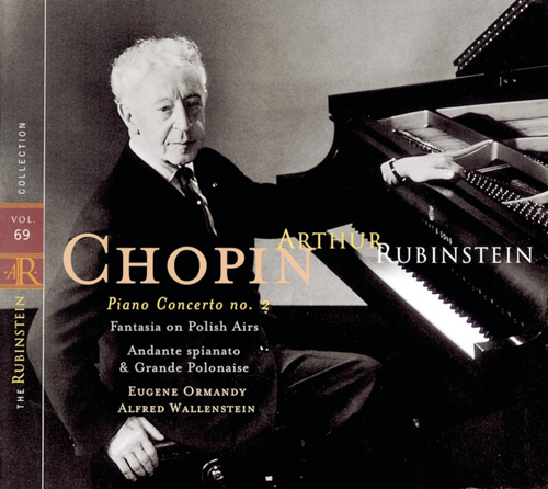 Imagen de apoyo de  CHOPIN, F.: Piano Concerto No. 2 / Fantasy on Polish Airs (Rubinstein Collection, Vol. 69) (Rubinstein, Ormandy)