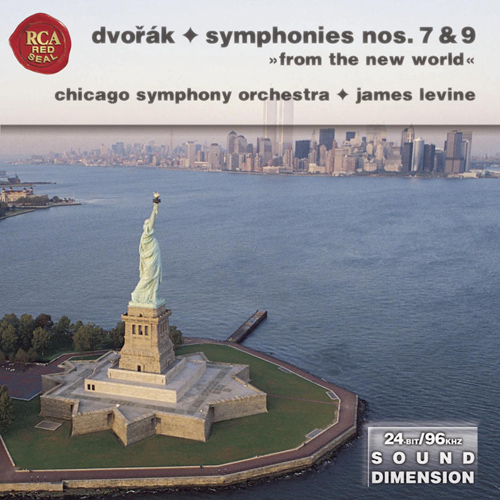 Imagen de apoyo de  DVOŘÁK, A.: Symphonies Nos. 7 and 9, "From the New World" (Chicago Symphony, Levine)