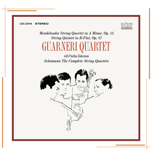 Imagen de apoyo de  MENDELSSOHN, Felix: String Quartet No. 2 / String Quintet No. 2 / SCHUMANN, R.: String Quartets Nos. 1-3 (Guarneri Quartet)