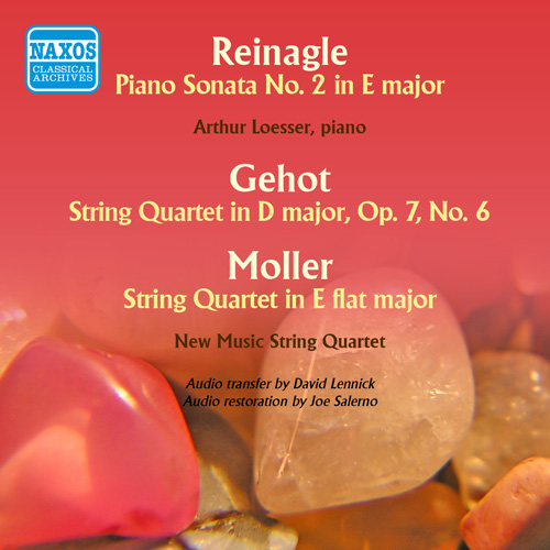 Imagen de apoyo de  REINAGLE, A.: Sonata for Early Piano / GEHOT, J.: String Quartet in D Major (Instrumental Music in Colonial America) (Loesser) (1959)