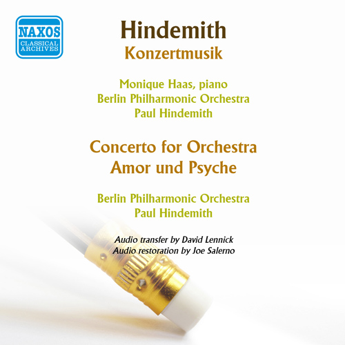 Imagen de apoyo de  HINDEMITH, P.: Konzertmusik / Concerto for Orchestra / Amor und Psyche (Hindemith conducts Hindemith) (1958)