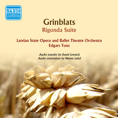 Imagen de apoyo de  GRINBLATS, R.: Rigonda Suite (Latvian State Opera and Ballet Theatre Orchestra, Tons) (1961)